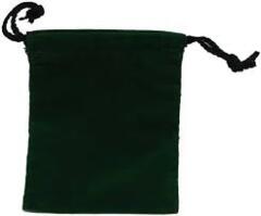SMALL CLOTH DICE BAG: GREEN